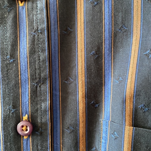Multicolored Mens long sleeve button up - Picture 4 of 4